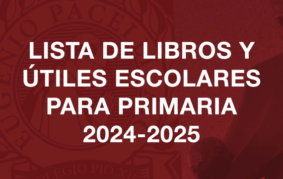 Libros y útiles para primaria 2024-2025